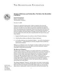 RF Annual Report - 1996 - The Rockefeller Foundation