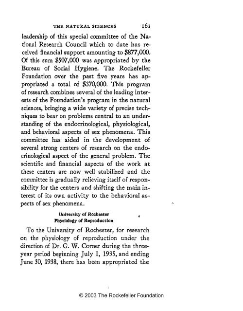 RF Annual Report - 1935 - The Rockefeller Foundation