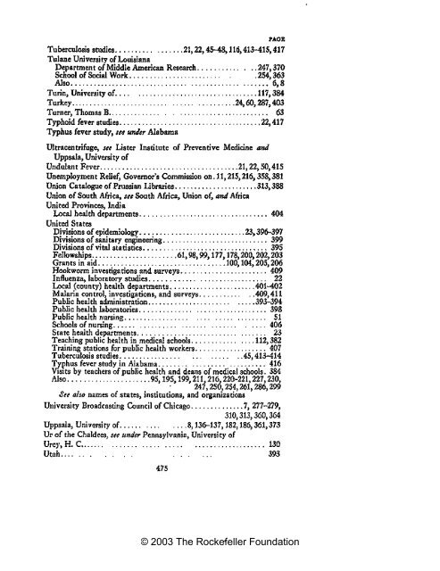 RF Annual Report - 1935 - The Rockefeller Foundation