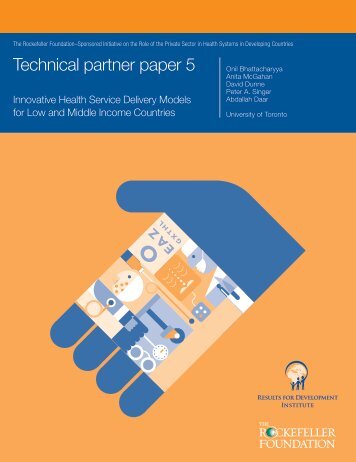 Technical partner paper 5 - The Rockefeller Foundation