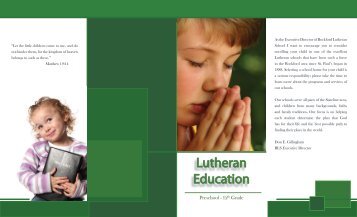 a listing of all Lutheran Schools in the vicinity. - Rockford Lutheran ...