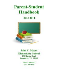 Parent-Student Handbook - Rockingham County Public Schools