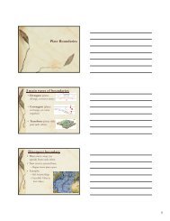 Plate Boundaries 3 main types of boundaries Divergent boundary