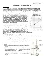 Instructions: Lab- Solubility of KNO3