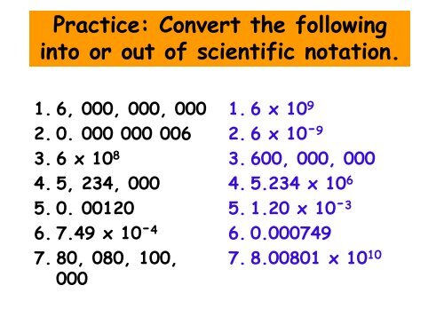 Unit 2- Measurements, Math, and the Mole