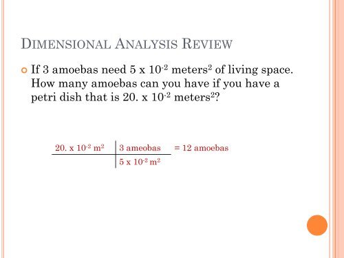 Unit 2- Measurements, Math, and the Mole