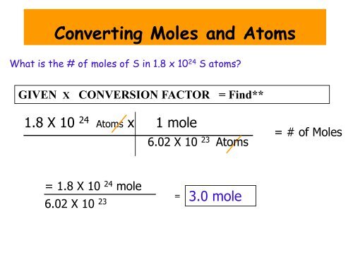 Unit 2- Measurements, Math, and the Mole