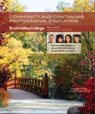 community and continuing professional education - Rock Valley ...