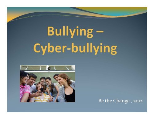 Bullying and Cyberbullying - Rockwood School District