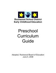 Curriculum Overview - Rockwood School District