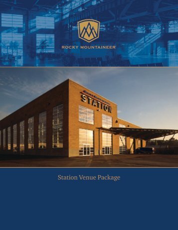 Station Venue Package - Rocky Mountaineer