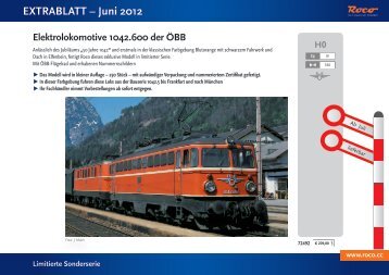 EXTRABLATT – Juni 2012 - Roco