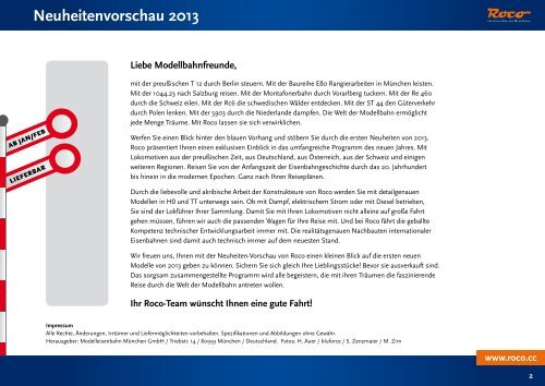 Neuheitenvorschau 2013 - Roco