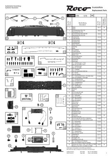 Spare part list - Roco