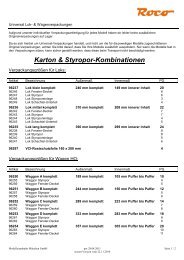 Karton & Styropor-Kombinationen - Roco