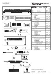 Ersatzteilliste Replacement Parts RAm TEE SBB - Roco