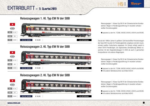 Roco Extrablatt 2013 Mai
