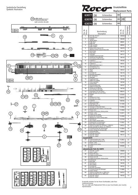 63077 63070 63078 DB DB DB - Roco