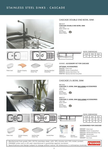 stainless steel sinks - Roco
