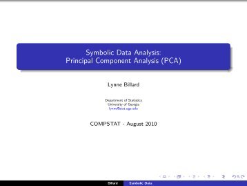 Symbolic Data Analysis: Principal Component Analysis (PCA)