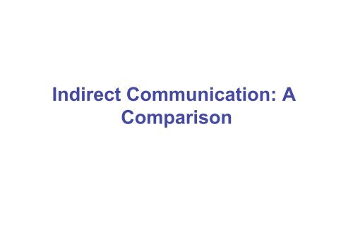 Communication Paradigms - Connect
