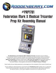#PRP1781 Federation Mark X Medical Tricorder ... - Roddenberry.com