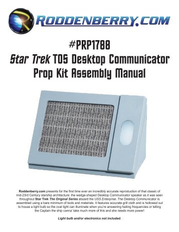 PRP1788 Star Trek TOS Desktop Communicator ... - Roddenberry.com