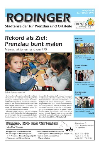 Ausgabe 02/2009 - Rodinger