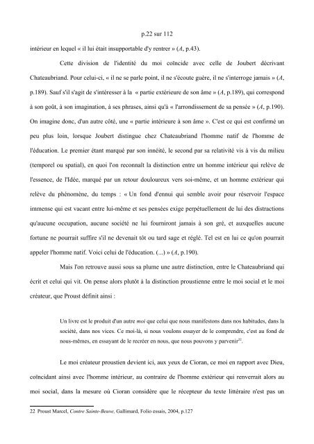 L'idée de la chute dans l'Anthologie du portrait de Cioran