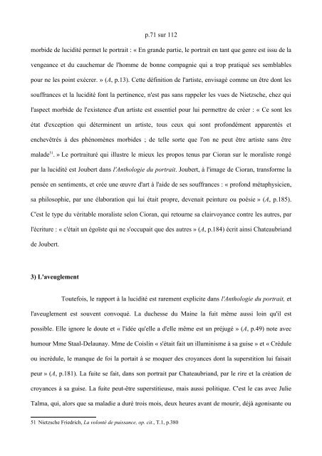 L'idée de la chute dans l'Anthologie du portrait de Cioran