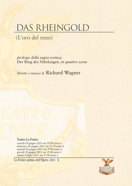 Richard Wagner Rheingold - il portale di "rodoni.ch"