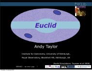 Euclid - The Royal Observatory, Edinburgh