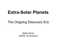 Keith Horne: Extra-solar planets