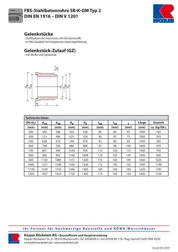 FBS-Stahlbetonrohre SB-K-GM Typ 2 Gelenkstuecke.pdf - Kaspar ...