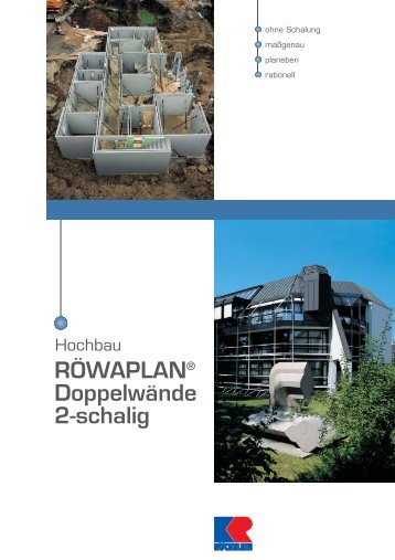 RÃWAPLANÂ® DoppelwÃ¤nde 2-schalig - Kaspar RÃ¶ckelein KG