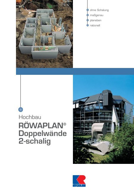 RÃWAPLANÂ® DoppelwÃ¤nde 2-schalig - Kaspar RÃ¶ckelein KG