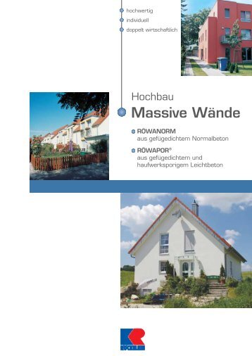 Massive WÃ¤nde - Kaspar RÃ¶ckelein KG