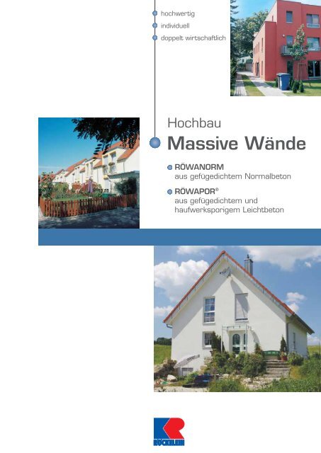 Massive WÃ¤nde - Kaspar RÃ¶ckelein KG