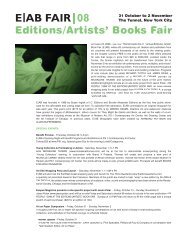Editions/Artists' Books Fair - Margarete Roeder Gallery