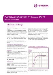 PLEXIGLAS SUNACTIVE XT - RÃ¶hm (Schweiz)