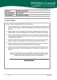 Funding Report , item 13. PDF 186 KB - Meetings, agendas, and ...