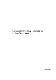 forebyggelse - Hjerterehabilitering