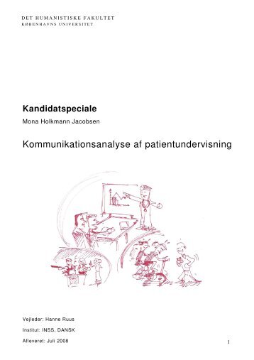 Kommunikationsanalyse af patientundervisning - Hjerterehabilitering