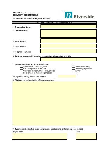 application form - Riverside