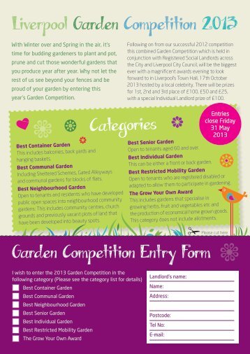 Categories Liverpool Garden Competition 2013 Garden ... - Riverside