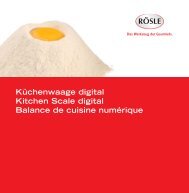 KÃ¼chenwaage digital Kitchen Scale digital Balance de ... - RÃ¶sle