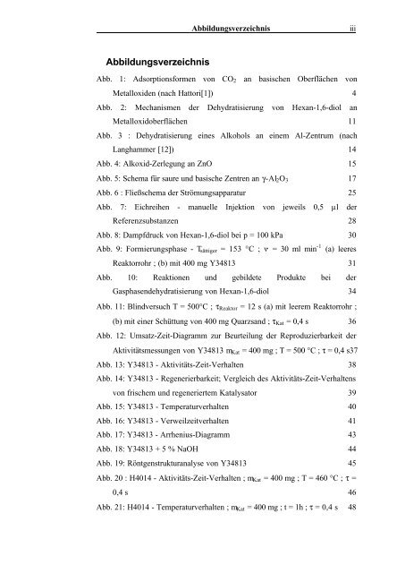 Heterogen-katalysierte Dehydratisierung von Diolen - Technische ...