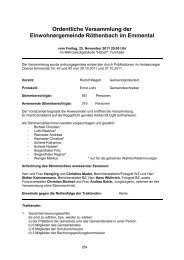 Protokoll der Gemeindeversammlung vom 25. November 2011