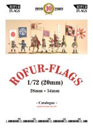 ROFUR-FLAGS PDF catalogue including traderÂ´s adresses (ca. 1 MB)