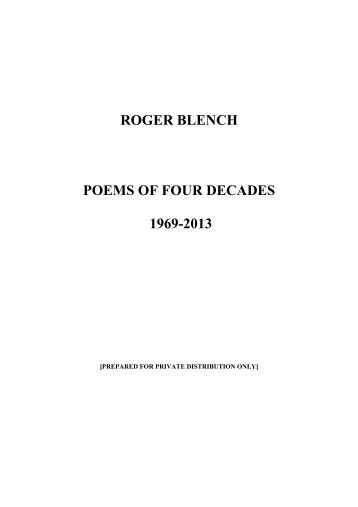 Poems 1969-2013.pdf - Roger Blench